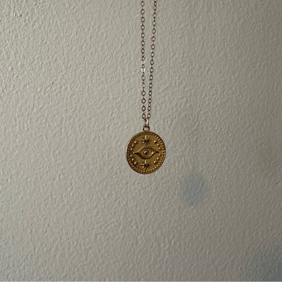 Elizabeth Lyn Jewelry - SOLD Elizabeth Lyn evil eye coin necklace